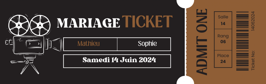 TICKET CINEMA RETRO