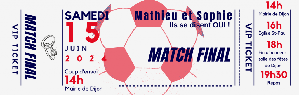 BILLET MATCH FOOTBALL