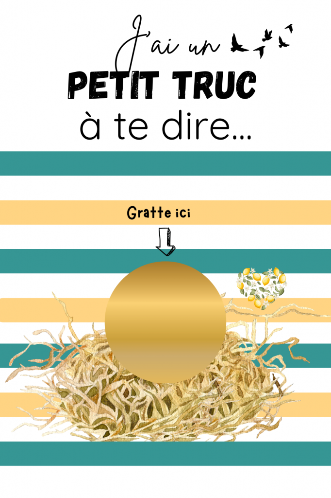 ANNONCE GROSSESSE RAYURES